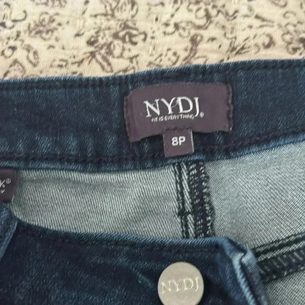 NYDJ Women's Straight Leg Jeans - Navy - Picture 9 of 10